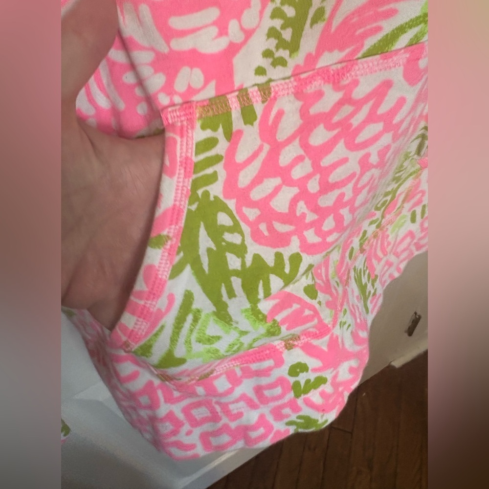 Lilly Pulitzer UPF 50+ Captain Popover – Size Small | Pink Sunset “Home Slice” - Picture 6 of 11